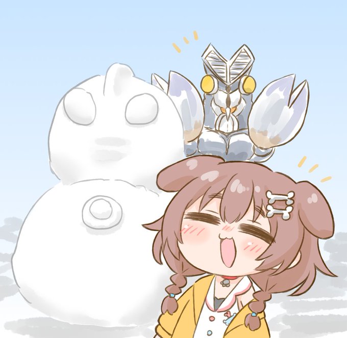 「獣娘 雪だるま」のTwitter画像/イラスト(人気順)