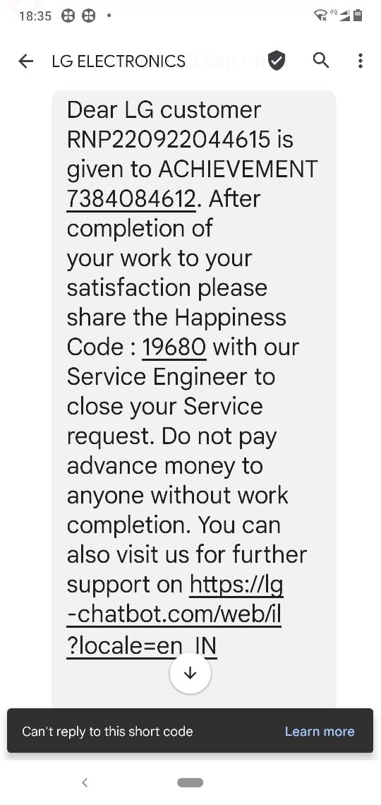 hunkr's tweet photo. @LGIndia @LGUS very disappointed with your service … its being almost a month struggling with your service team … had complained twice as 1st complaint was cancelled by your side without my knowledge….and still uncertain about when my problem will be solved…very poor service https://t.co/K13xI4N4o7