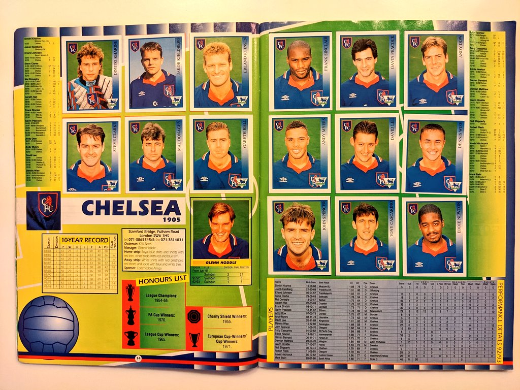 I've been sorting and found the only football sticker album that I completed as a kid. It was a different era 👀💙