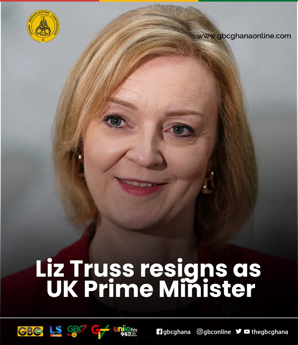 Liz Truss resigns as UK prime minister after 45 days in office.