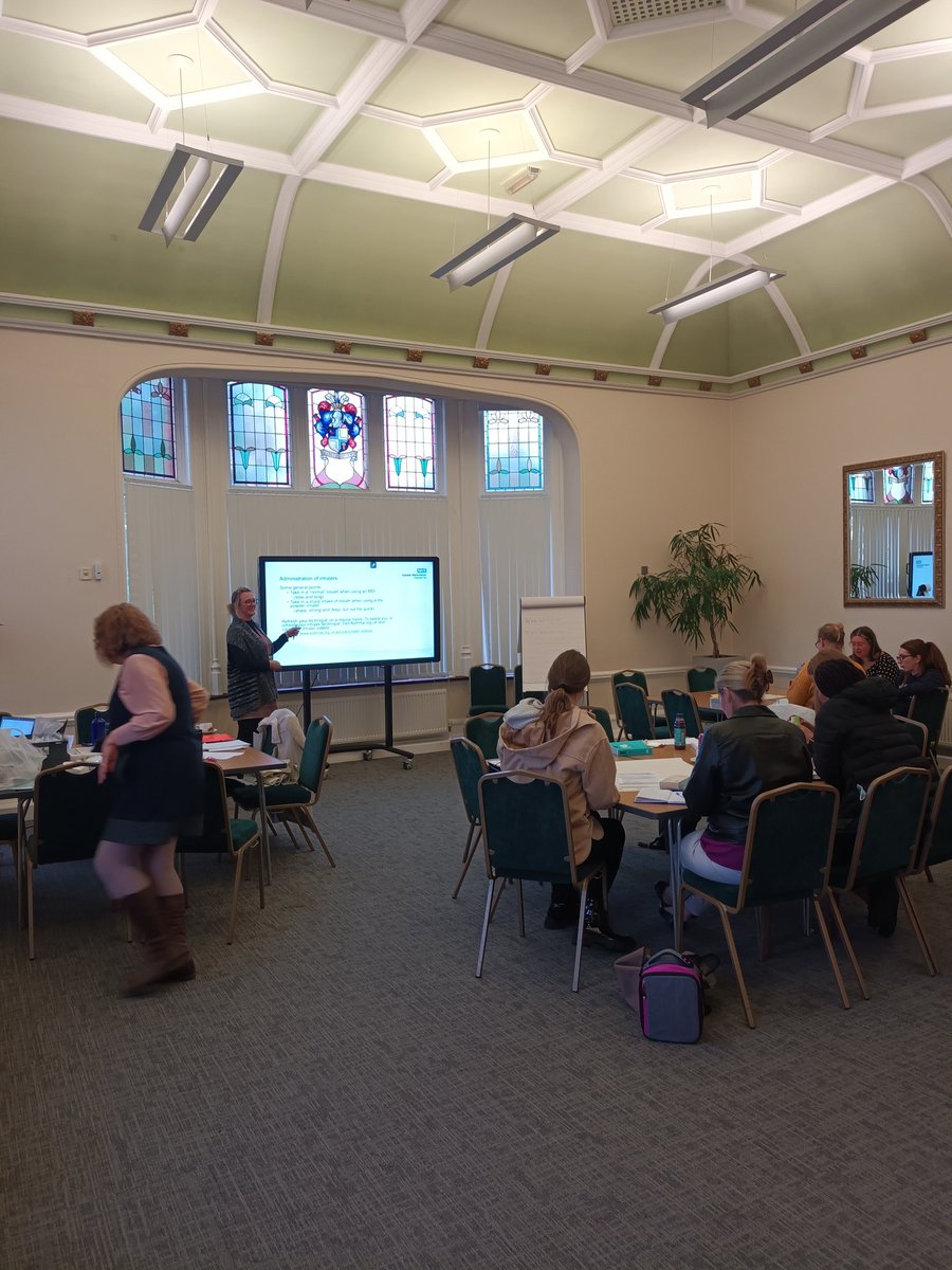 sharallmy's tweet photo. GM IC (Tameside) hosted module 2 of the PINK programme for Registered Nurses in our commissioned services. Our Medicines Optomisation Technicians led an enjoyable and highly informative day at Dukinfield Town Hall. Next session Infection prevention Thurs 3rd Nov, Dukinfield TH https://t.co/jGSCGCGnQ1