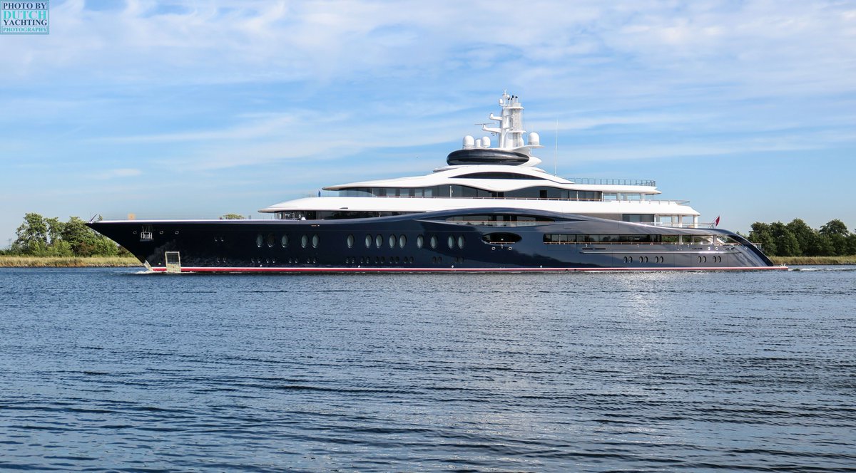 Dutchyachting's tweet photo. Feadship’s 118m/ 387’2” Project 1010 on its way to IJmuiden for a first day of sea trials two weeks ago. For the video, please visit: https://t.co/EoJFxX89Sk. Photos by The Nautical Lady.
#Feadship #Project1010 #Superyacht #Megayacht #Gigayacht https://t.co/4OX7cMP9JC