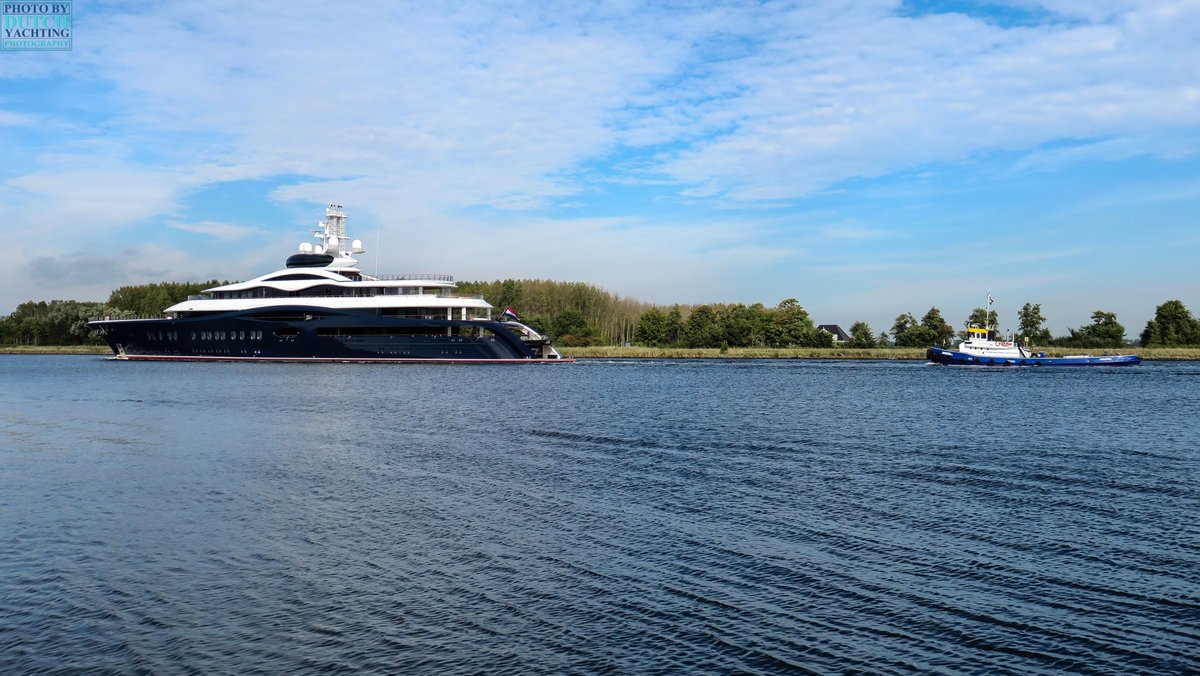 Dutchyachting's tweet photo. Feadship’s 118m/ 387’2” Project 1010 on its way to IJmuiden for a first day of sea trials two weeks ago. For the video, please visit: https://t.co/EoJFxX89Sk. Photos by The Nautical Lady.
#Feadship #Project1010 #Superyacht #Megayacht #Gigayacht https://t.co/4OX7cMP9JC