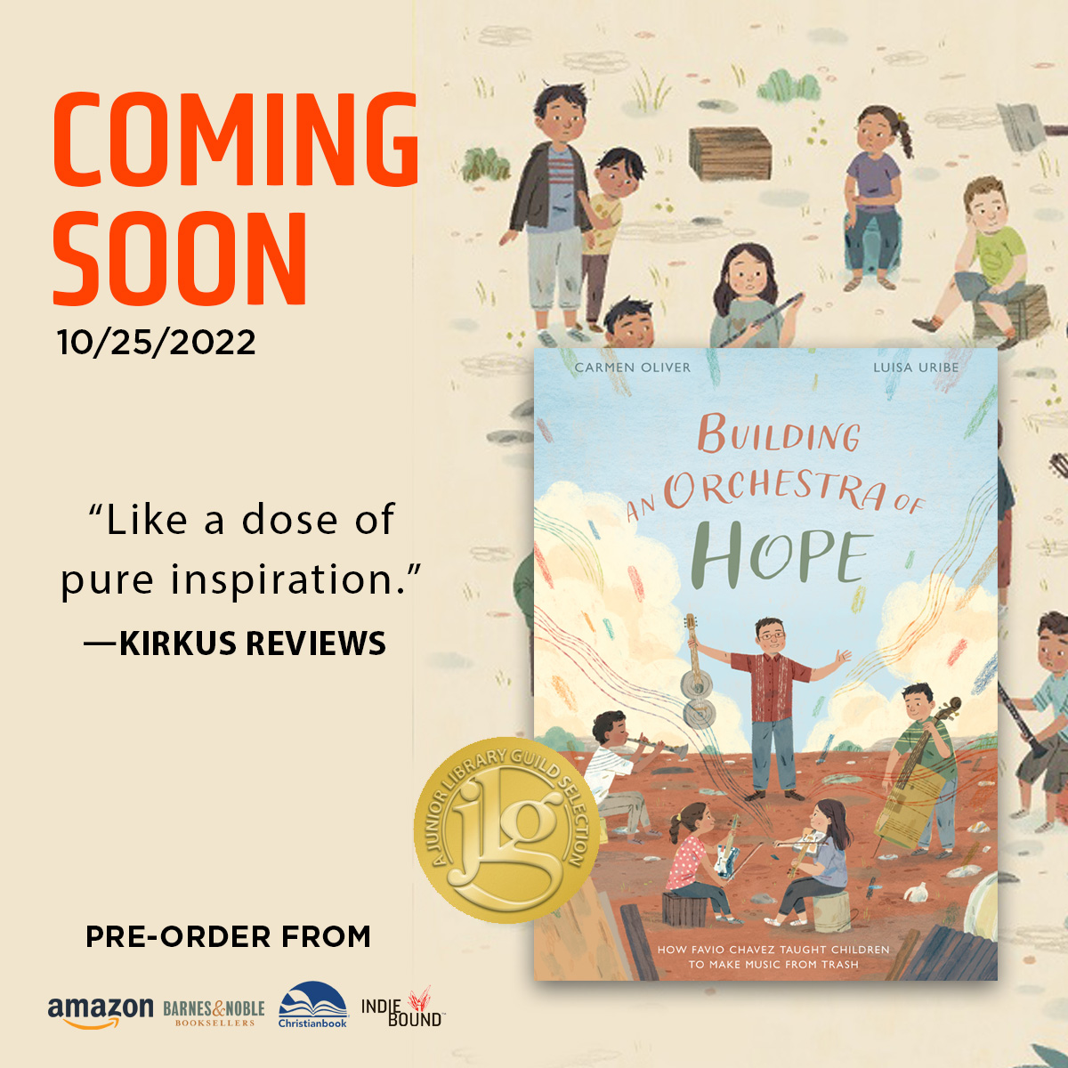 ebyrbooks's tweet photo. 🥳 Coming Soon! Pre-order your copy https://t.co/QyJyUOeyII
An exuberantly illustrated true story about innovation, community, and the power of music.

#kidslit #kidsbooks #bookslist https://t.co/xuA081eurn