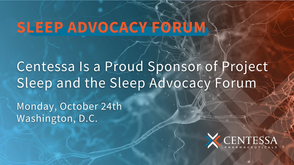 centessa's tweet photo. Centessa is proud to sponsor @project_sleep &amp; the Sleep Advocacy Forum on Oct. 24. Excited to connect with key sleep community leaders and hear from patient advocates who inspire our work to advance orexin agonists for the treatment of #narcolepsy. https://t.co/qVFfTugsL8 https://t.co/VXLgI2wkQs