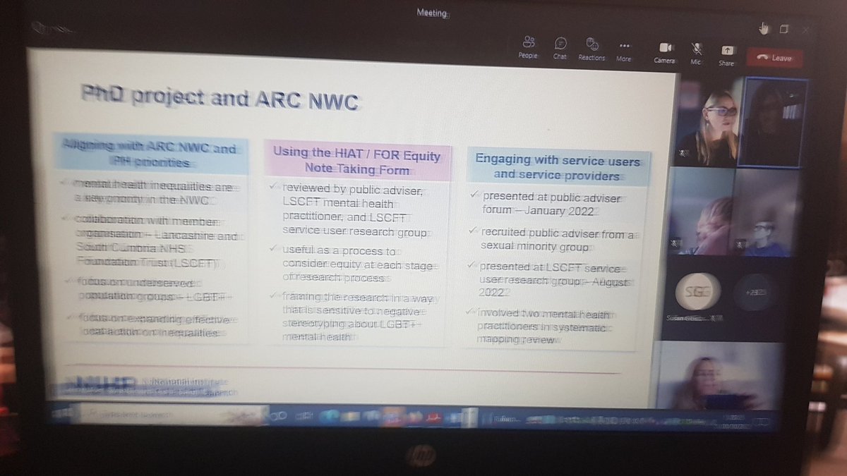 UnlockingBirth's tweet photo. Next up Hayley Lowther looking at #LGBTQIA access to mental health support in the North West during the pandemic . Good to hear how using #HIAT @arc_nwc #PhD seldom heard #ForEquity https://t.co/haIGaFicik