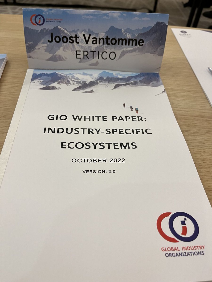 I was pleased to be invited to the 10th roundtable of the Global Industries Organizations (GIO) held in Paris earlier this week. @ERTICO's perspectives on sustainability, data sharing and actual deployment of ITS in Europe were much appreciated #TalkingITS