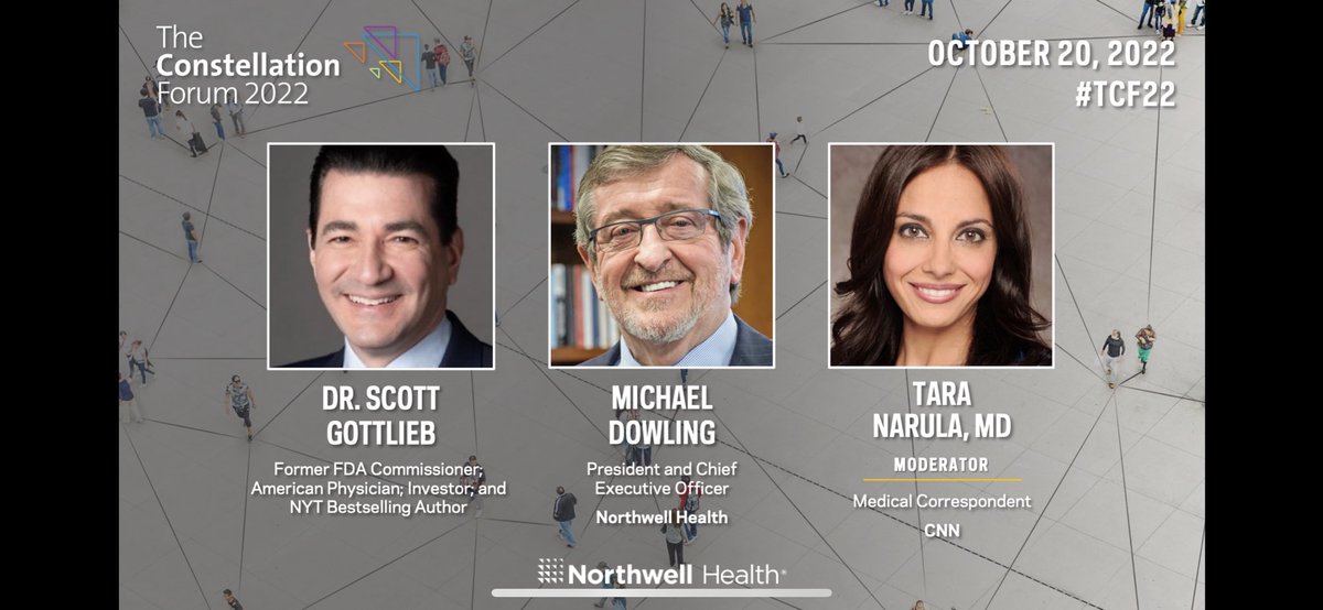 drtaranarula's tweet photo. Great discussion w @ScottGottliebMD & @MichaelJDowling for @NorthwellHealth https://t.co/SuByPdglaX #TCF22 where leading execs, investors, philanthropists & entrepreneurs form strategic partnerships and elevate health innovation. @DrTedros @vkhosla @gnayyar @berthacoombs https://t.co/v8go23Qivq