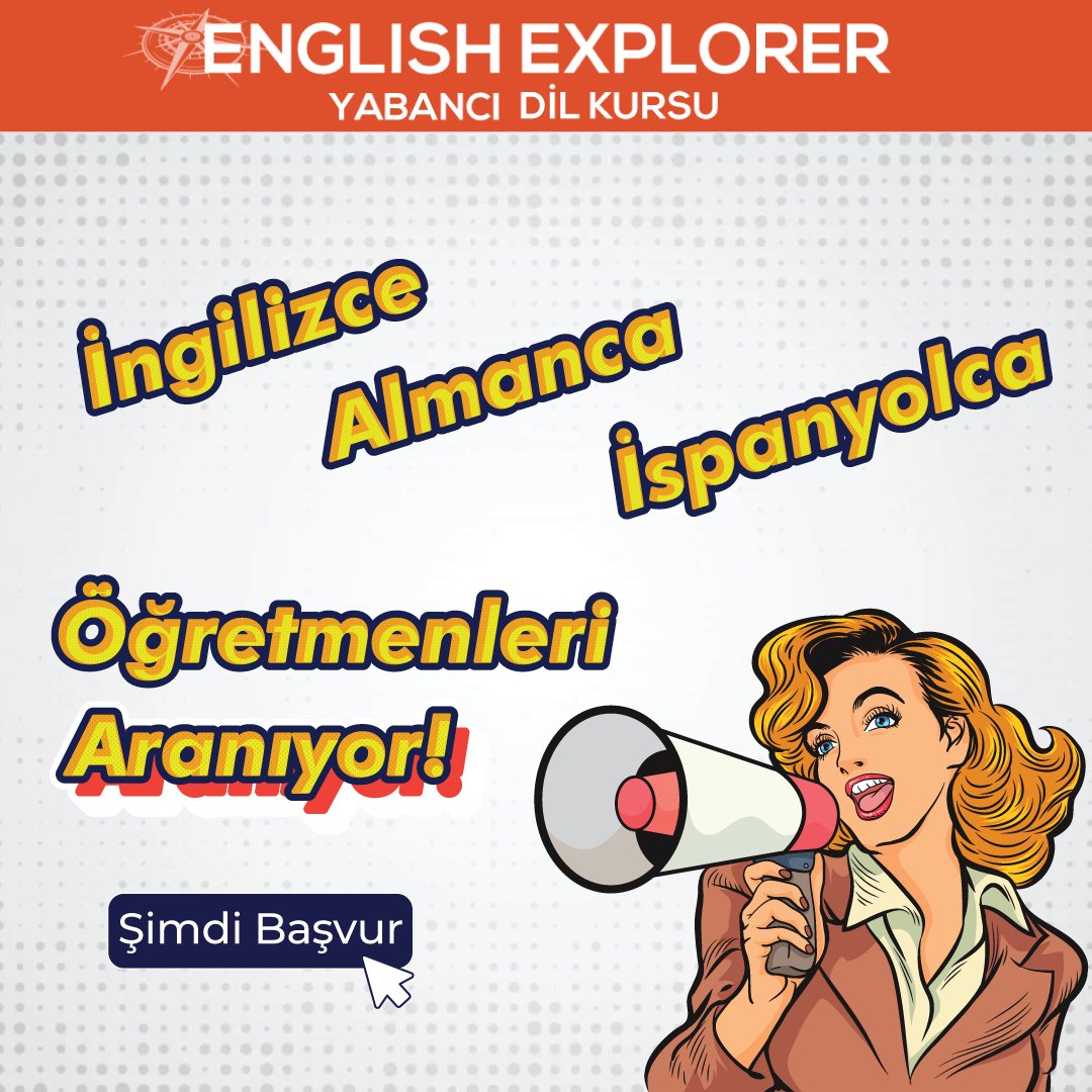 info@englishexplorer.com.tr mail adresine başvurularınızı yapabilirsiniz 🔽#almanca #almancaöğretmeni #ingilizcekursu #ispanyolca #ispanyolcaöğretmeni #spanishteacher #englishteacher #germanteacher #ingilizcekursu #ingilizceöğretmeni #deu #egeüniversitesi #katipçelebiüniversitesi