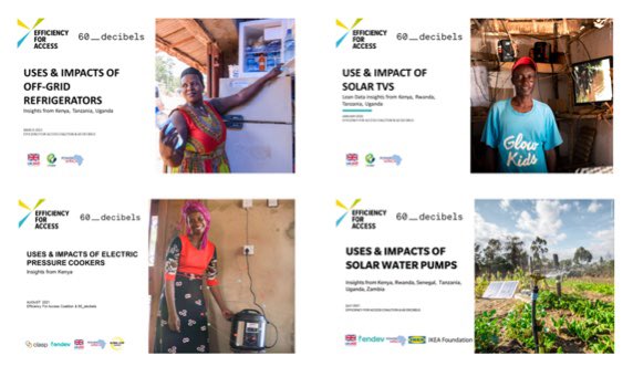 Sunrise_Kat's tweet photo. In our 5 year partnership with @CLASPappliances and @EforA_Coalition, we’ve conducted 10,000 interviews with #solar TV, #SWP, #OffGrid #refrigerators, #EPC customers of 36 companies across 6 countries. Insights here: https://t.co/zF7CyKlv46 @60_decibels :-) https://t.co/V8mfrzUQmb