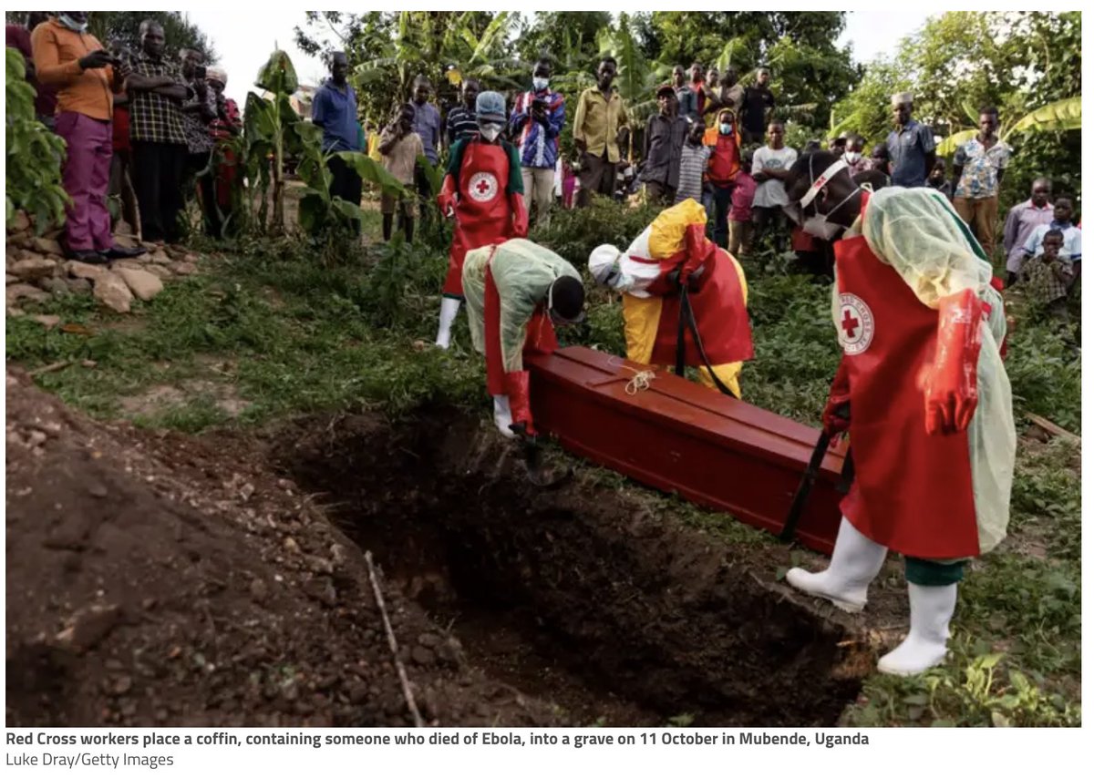 🔥More worrying news on the Uganda Ebola outbreak According to WHO, 8 recently reported cases had no known links with known patients. Available vaccines aren't effective against the species of Ebola circulating there. Trials of new vaccines are only just starting.