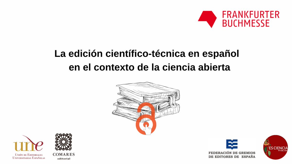 ESCiencia_CSIC's tweet photo. @unelibros @ILIA_CSIC @anadelarco @FGEEenlinea 💡#CienciaAbierta implica acceder a los procesos de investigación
#Editoriales científico-técnicas juegan una importante misión en la apertura de la comunicación científica y su transferencia social
Temas necesarios para la ciencia en #español presente en #fmb22 #SpainFrankfurt22 https://t.co/0z822ER1G0