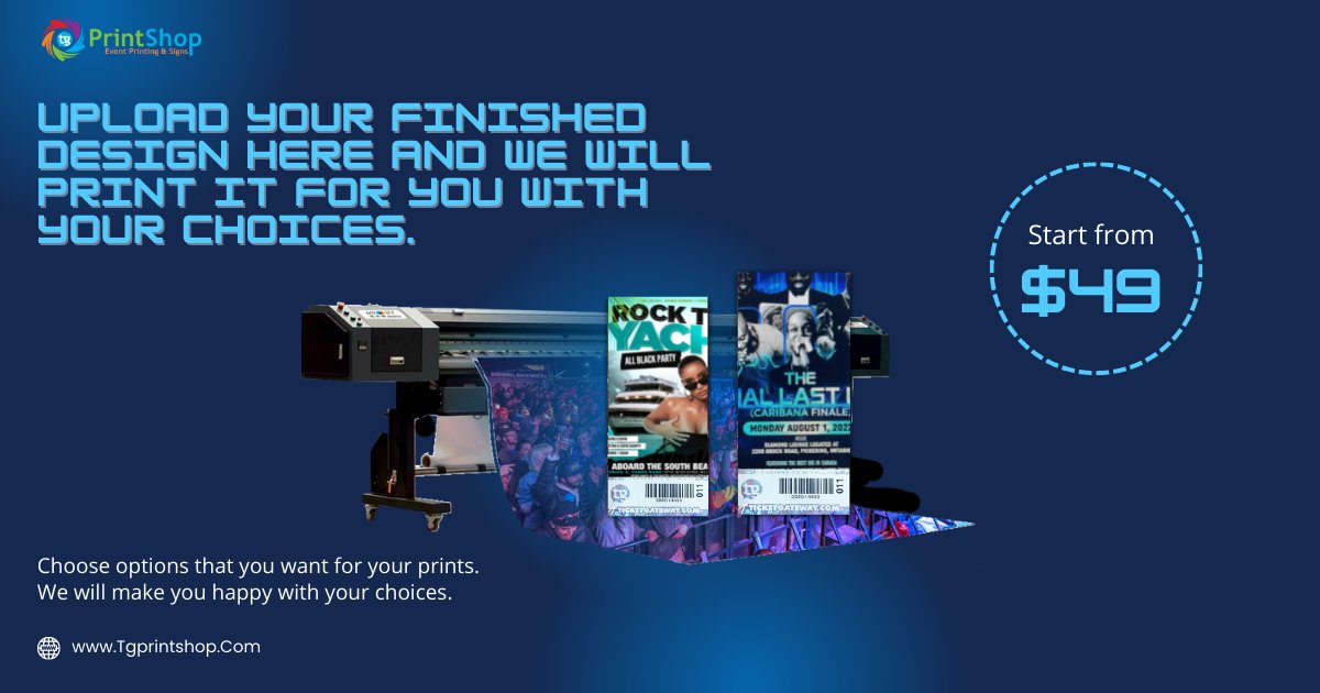 tgprintshop's tweet photo. Upload your finished design here and we will print it for you with your choices. Choose the options that you want for your prints. We will make you happy with your choices.
🌐 https://t.co/bmbjGd45Xj
📧 orders@tgprintshop.com 
.
#tgprintshop #printing #printingservices #tickets https://t.co/JZ6dNLee9U