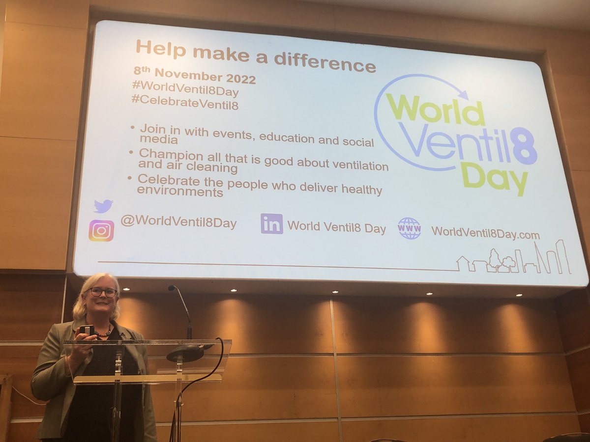 @CathNoakes officially launches #WorldVentil8Day at the @BESAGroup national conference. Get involved and spread the message of the importance of good ventilation. #BESAconf2022