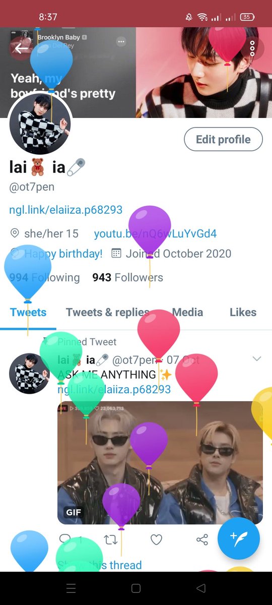 ot7pen's tweet image. Twitter give me balloons🥺