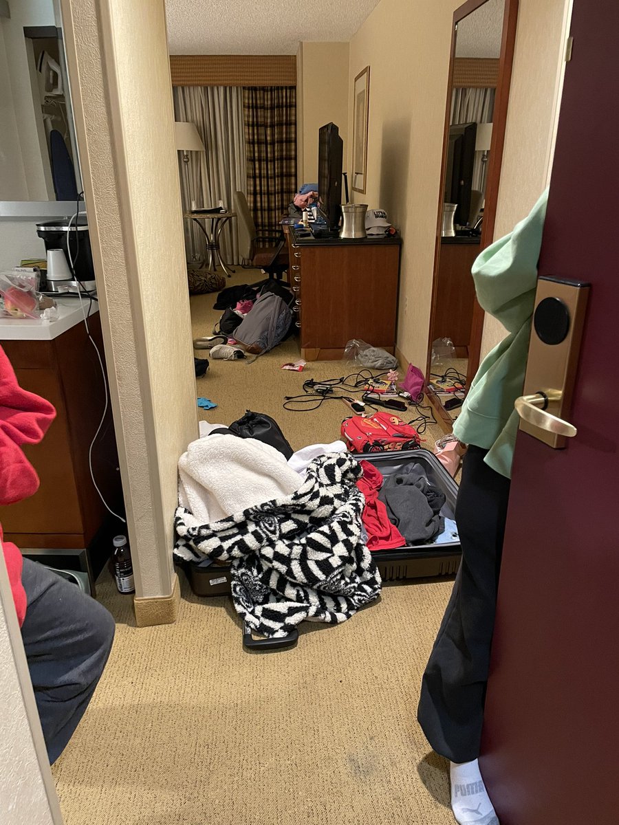 wilch_beth's tweet photo. What you may see when you knock on students doors to say it is time for breakfast! π€£ #bus4fun #KMSDC22 https://t.co/BG22EzZH3b