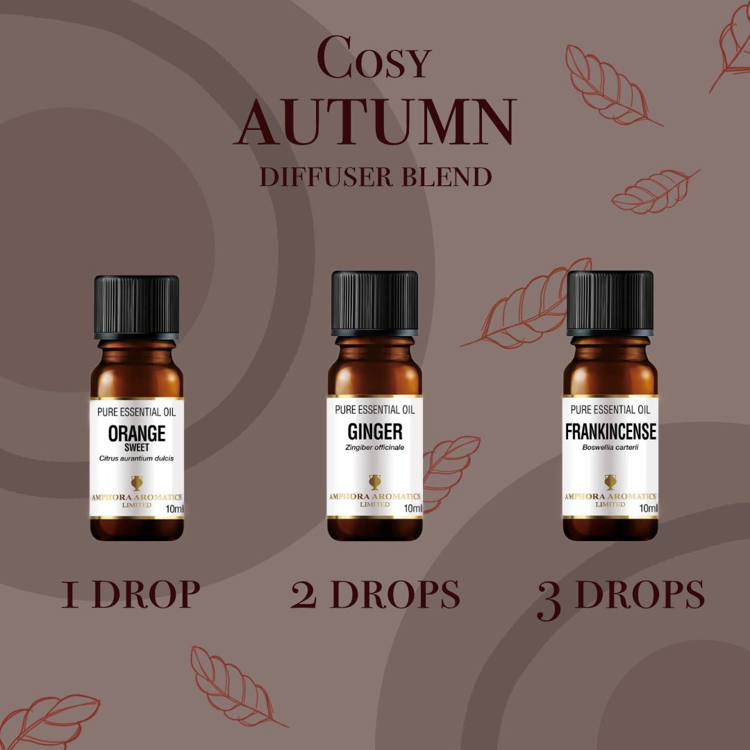 Try this blend in your diffuser and get cosy. The ultimate Autumn scent! 🍂🍁
