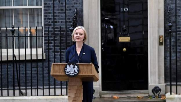 Liz Struss has resigned as UK Prime Minister. 

Will remain until a successor is chosen.