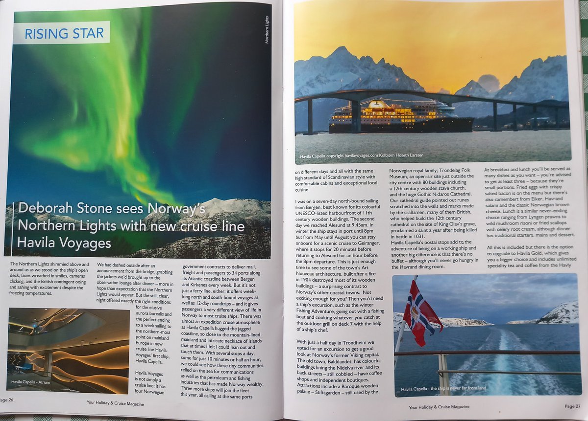 Holiday & Cruise Magazine (@yourholidaymag) on Twitter photo Excellent feature by Deborah Stone about Havila Voyages on pages 25-28 in the magazine. <a href="/ekwaddell/">Emma Waddell</a> <a href="/visitnorway/">Visit Norway</a> <a href="/BlondesCruise/">Cruise Blondes</a> <a href="/cruise_addicted/">Cruise Addicted</a> <a href="/RobinsonCruises/">Louise Robinson</a> <a href="/CathyRogers_px/">Cathy Rogers - Cruise Addicted portExplorer</a> <a href="/DigiGranBiz/">Preneurs Global</a> <a href="/TravWriters/">BGTW</a> <a href="/antnich/">anthony nicholas</a> You can view it online here. yourholidayandcruisemagazine.co.uk <a href="/visitnorway/">Visit Norway</a> Excellent feature by Deborah Stone about Havila Voyages on pages 25-28 in the magazine. <a href="/ekwaddell/">Emma Waddell</a> <a href="/visitnorway/">Visit Norway</a> <a href="/BlondesCruise/">Cruise Blondes</a> <a href="/cruise_addicted/">Cruise Addicted</a> <a href="/RobinsonCruises/">Louise Robinson</a> <a href="/CathyRogers_px/">Cathy Rogers - Cruise Addicted portExplorer</a> <a href="/DigiGranBiz/">Preneurs Global</a> <a href="/TravWriters/">BGTW</a> <a href="/antnich/">anthony nicholas</a> You can view it online here. yourholidayandcruisemagazine.co.uk <a href="/visitnorway/">Visit Norway</a>