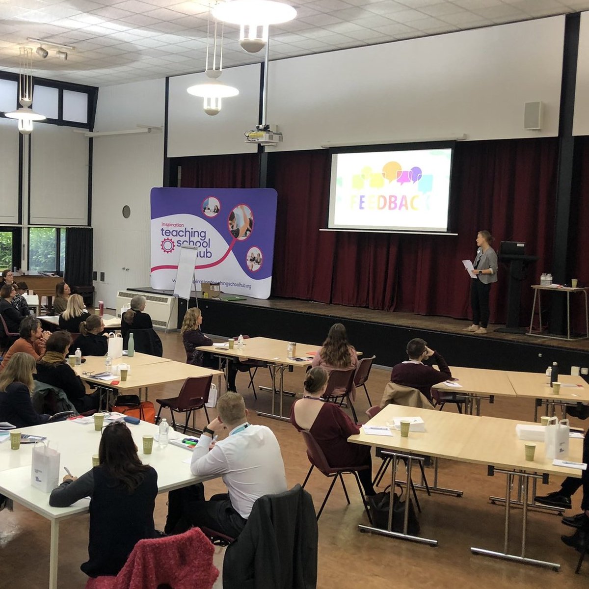 RebeccaLeek_'s tweet photo. Look it's tiny me keynoting at the @InspirationEast SEND Leadership conference. Managed to get in #permaculture, Robert Louis Stevenson, Stafford Beer and reverse thinking. I even got a clap. Thank you Sencos for what you do. 🙏🏼👏🏼 https://t.co/d2oe3y3S0F