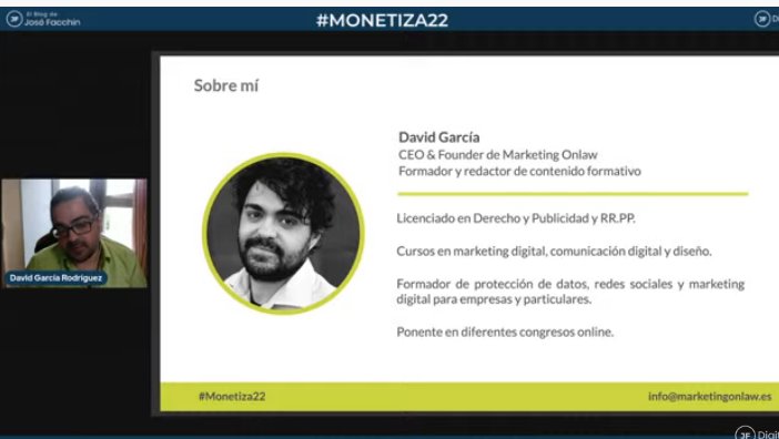 #MONETIZA22 🪙 🪙 2° Día

Comienza el 2º Ponente presentandose... 

🎙 <a href="/DavidGarcia_Rod/">David García</a> de <a href="/MktOnlaw/">Marketing Onlaw</a> 

☆ Protección de datos para eCommerce (las 7 claves para poder dormir tranquilo) ☆

Lo vemos en Vivo acá 👇
youtube.com/watch?v=lsejRc…