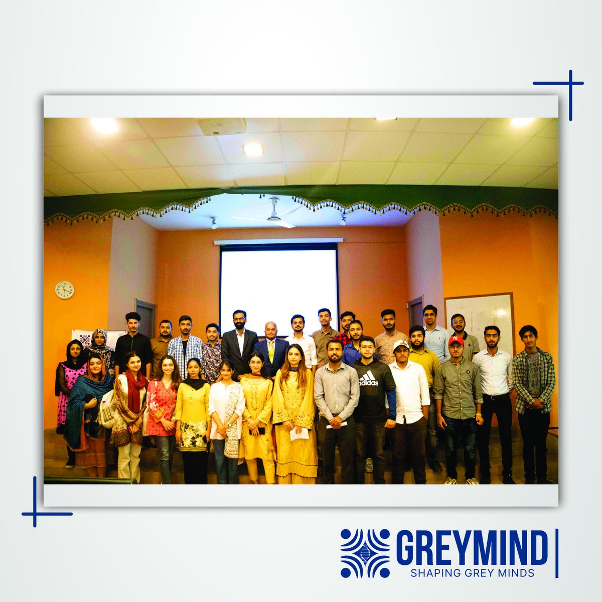 GreyMindNet's tweet photo. GreyMind hosted a session at Air University where guest speaker Dr. Baqar Naqvi addressed students about "Leadership for Professional Life." 
#Students #university #GreyMind #leadership https://t.co/s2vOArVqWL
