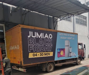 JumiaCI's tweet photo. La flotte de livraison et les panneaux se mettent progressivement aux couleurs de #JumiaBlackFriday partout en #CôtedIvoire! Rendez-vous du 04 au 30 Novembre 2022...
#event #ecommerce #blackfriday #reduction #prixbas @Jumia_Group https://t.co/rw6QIEYDQB