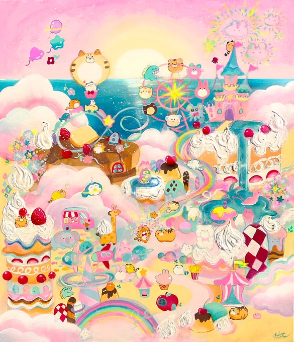 ぴんく #あなたのぴんく色の作品を見せてください 