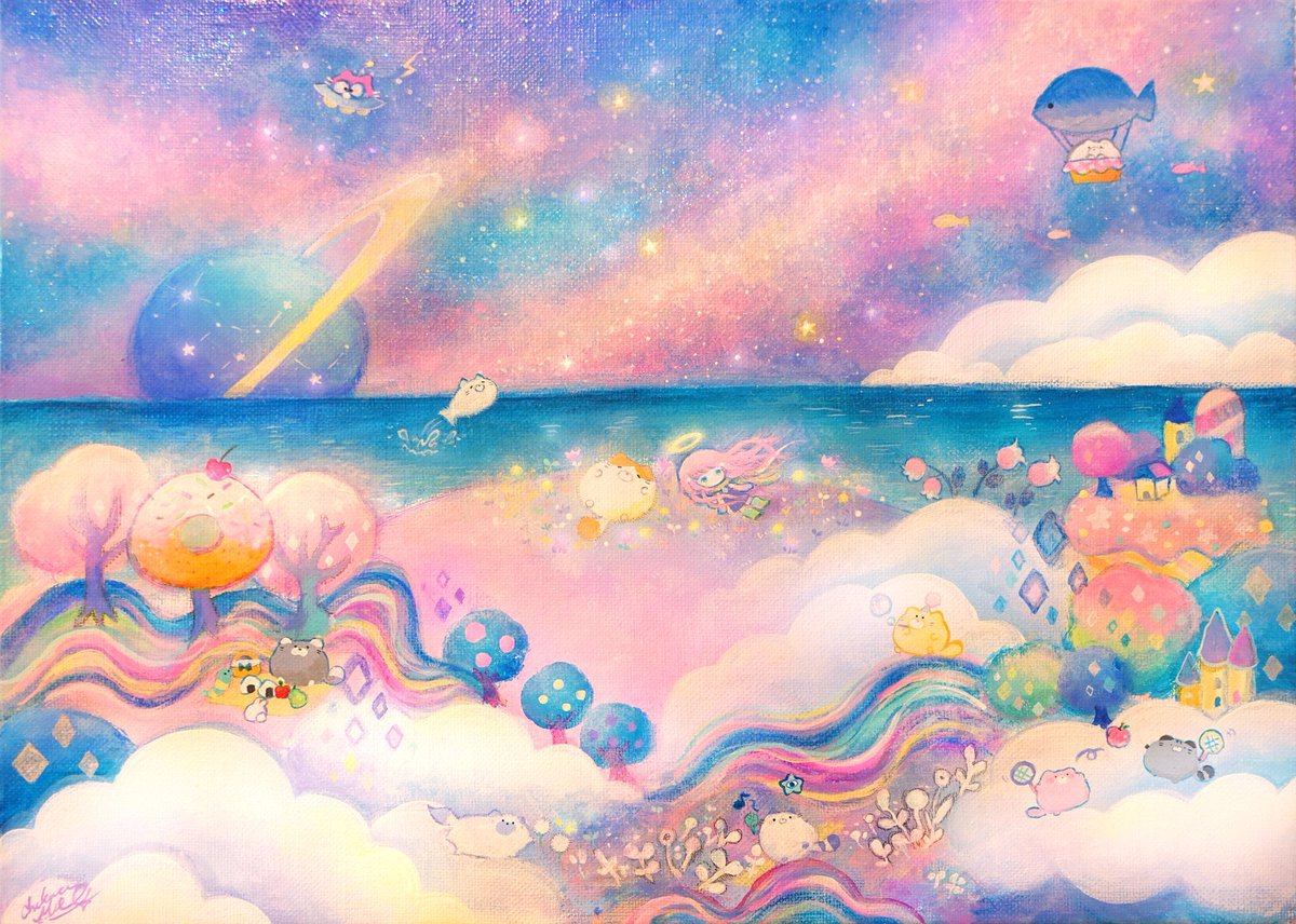「ぴんく #あなたのぴんく色の作品を見せてください 」|ちくわミエル 𝘤𝘩𝘪𝘬𝘶𝘸𝘢𝘮𝘪𝘦𝘭のイラスト