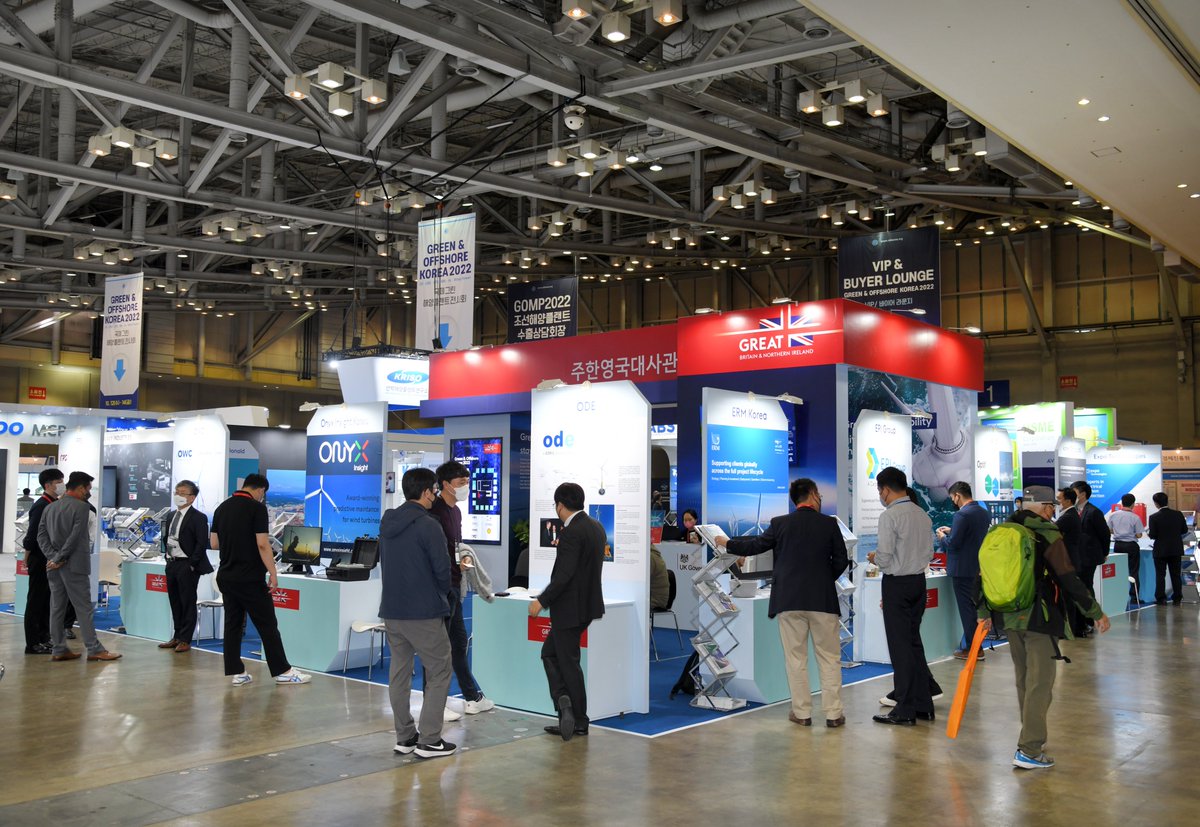 Significant UK presence at Green &amp; Offshore Korea Expo. #Maritime  #offshorewind

<a href="/AVEVAGroup/">AVEVA</a>
@BabcockLGE
<a href="/BridonBekaert/">Bridon-Bekaert</a>
<a href="/Expo_Tech/">Expo Technologies</a>
@GE_PowerConvers
<a href="/lloydsregister/">Lloyd's Register</a>
@ActeonGroup
<a href="/Arup/">Arup</a>
@CorioGeneration
<a href="/EPI_News/">EPI Group</a>
<a href="/ukmarinespace/">MarineSpace, an ERM group Company</a>  
<a href="/MottMacDonald/">Mott MacDonald</a>
@ONYXInSight
<a href="/OWC_News/">OWC</a>
<a href="/Shell_UKLtd/">Shell UK</a>