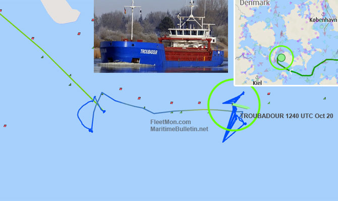 Freighter with alcohol and tobacco aground at Nakskov approach, Denmark
maritimebulletin.net/2022/10/20/fre…