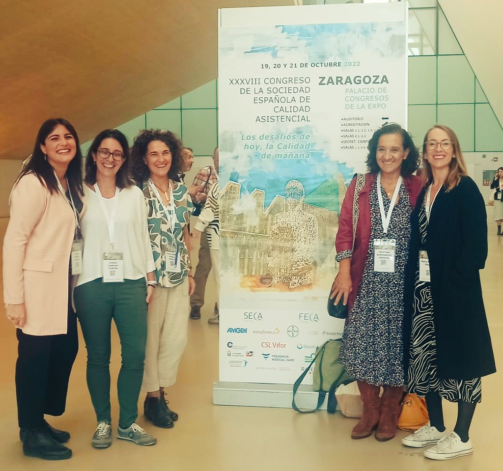 Marta Bassas (@martabassas) on Twitter photo Equip ICEMEQ de <a href="/hospitalclinic/">Hospital Clínic</a> al Congreso Nacional de la Sociedad Española de Calidad Asistencial <a href="/CalidadAsistenc/">SECA ~ Sociedad Española de Calidad Asistencial</a> #somclinic #qualitatassistencial #SECA2022 #calidadasistencial
<a href="/ForteaNuria/">nuria</a> <a href="/cbordanove_b/">Cristina Bordanove Vázquez</a> <a href="/DraRosaMorl1/">Rosa Morlà</a> <a href="/Lauretttaaa/">Laura Heredia</a> 💚 Equip ICEMEQ de <a href="/hospitalclinic/">Hospital Clínic</a> al Congreso Nacional de la Sociedad Española de Calidad Asistencial <a href="/CalidadAsistenc/">SECA ~ Sociedad Española de Calidad Asistencial</a> #somclinic #qualitatassistencial #SECA2022 #calidadasistencial
<a href="/ForteaNuria/">nuria</a> <a href="/cbordanove_b/">Cristina Bordanove Vázquez</a> <a href="/DraRosaMorl1/">Rosa Morlà</a> <a href="/Lauretttaaa/">Laura Heredia</a> 💚