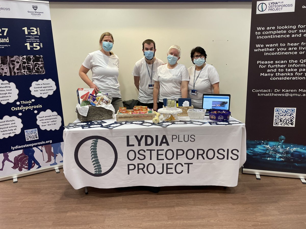 lydiabonehealth's tweet photo. Team #WOD22 @RIE_Lothian
@DrKarenMatt
@FreedenBecca
@LauraFregonese1
@RossMac1301
@QMUniversity
@CPDConnect @DowdenMoira
@RoyalOsteoSoc @iofbonehealth
#StepUpForBoneHealth🙌together we can! https://t.co/ZW6oyXOIZM