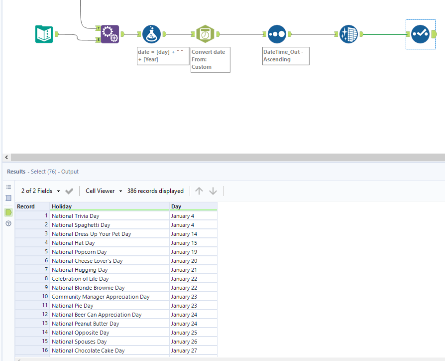Challenge 193 is done! 

Interesting challenge that really highlights the importance of data types (and how sorting dynamics plays into this). 

I'm currently working through the "Weekly Challenges" section of this link: s3.us-west-1.amazonaws.com/ayx.policies/A… 

#DSNY2 #Alteryx <a href="/dataschoolNY/">The Data School New York</a>