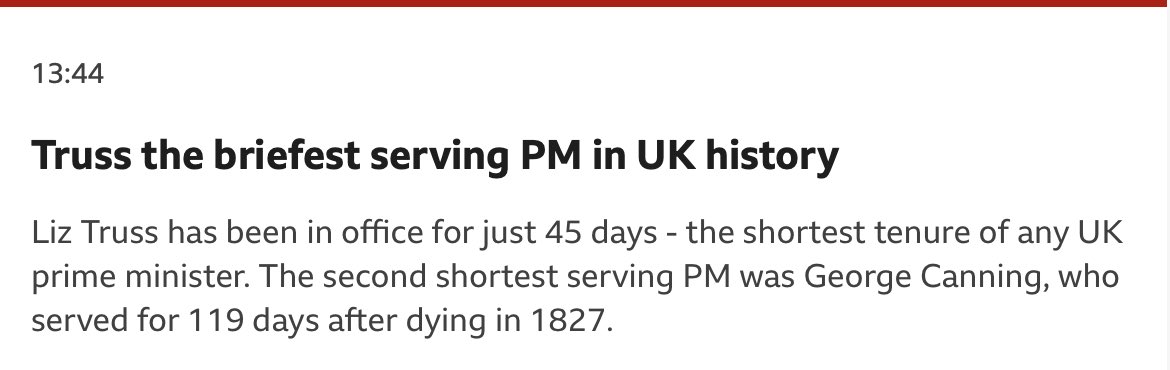 George Canning, according to the BBC, managed to serve as Prime Minister after he had died. This opens up room for some new candidates to replace Truss. Churchill? Pitt the Younger? Disraeli?