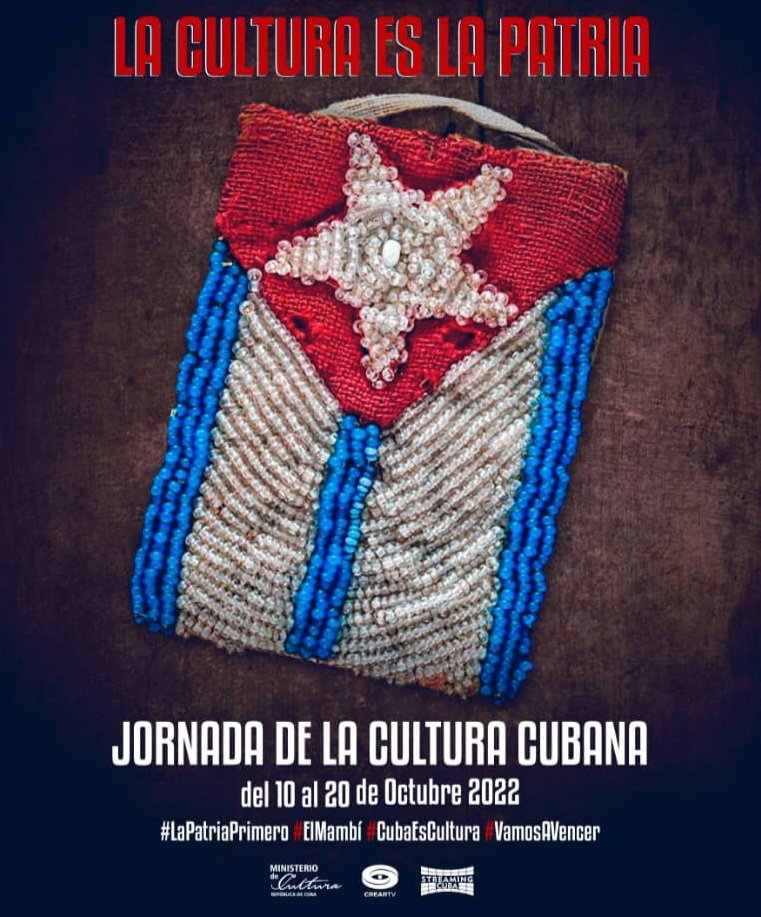 Una jornada para celebrar lo que somos y lo que amamos. Desde Génesis Galerías de Arte les deseamos ¡Feliz Día de la Cultura Nacional! #CubaEsCultura #LaCulturaEsLaPatria