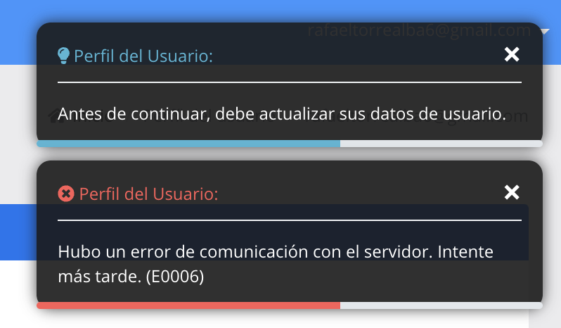 Reta110's tweet photo. @nicveoficial Estoy teniendo problemas para actualizar mi perfil, para luego gestionar mis dominios.

Error: "Hubo un error de comunicacion con el servidor intente mas tarde E0006"

Prácticamente no puedo hacer nada en la plataforma. https://t.co/yagm1oJVPd