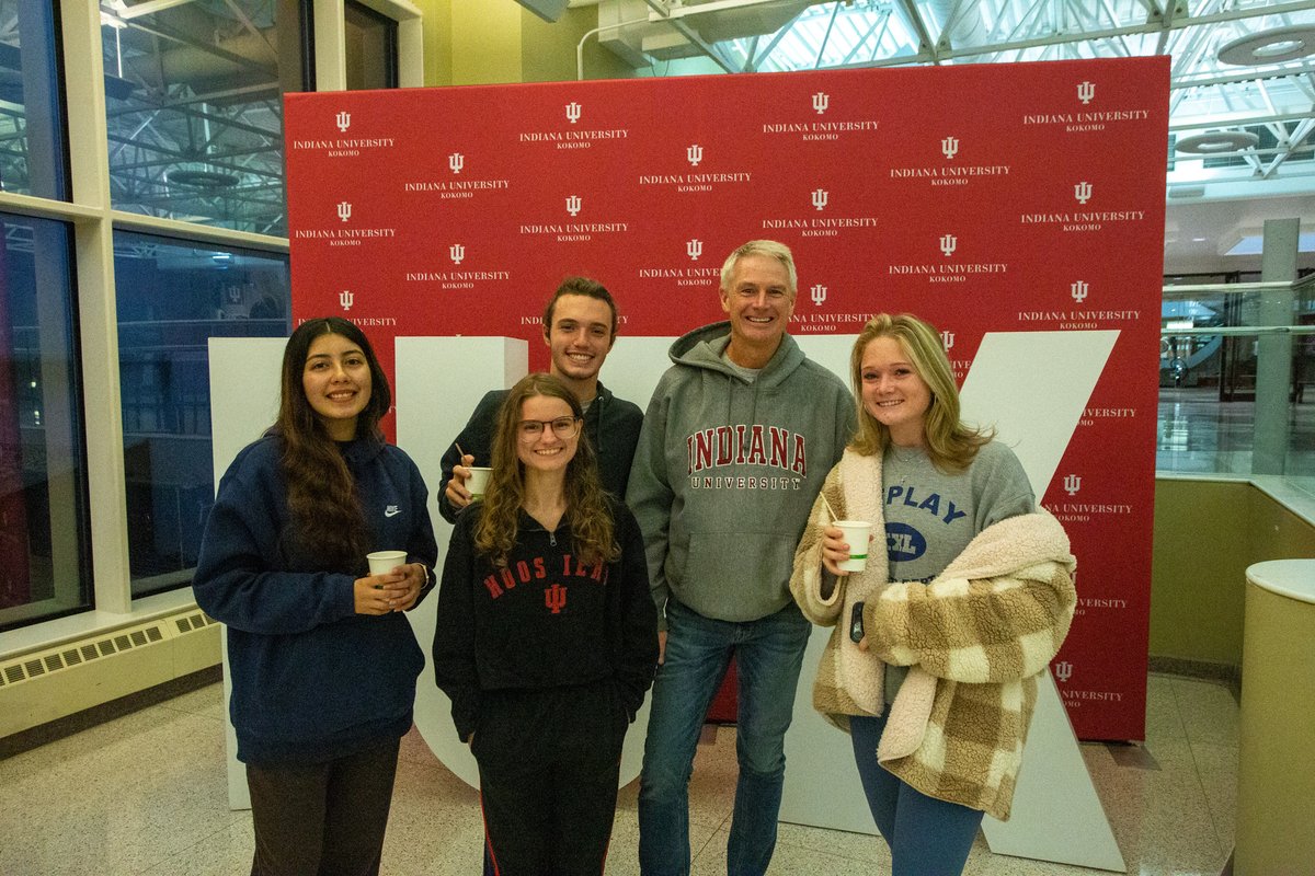 "90 Names in 90 Days": I'm on a quest to learn the names of 90 IU Kokomo students in 90 Days.  Yesterday, during "Coffee with the Chancellor," part of Homecoming Week, I met Celeste, Elizabeth, Lander, and Morgan.  If you see me on campus, please introduce yourself! #myiuk
