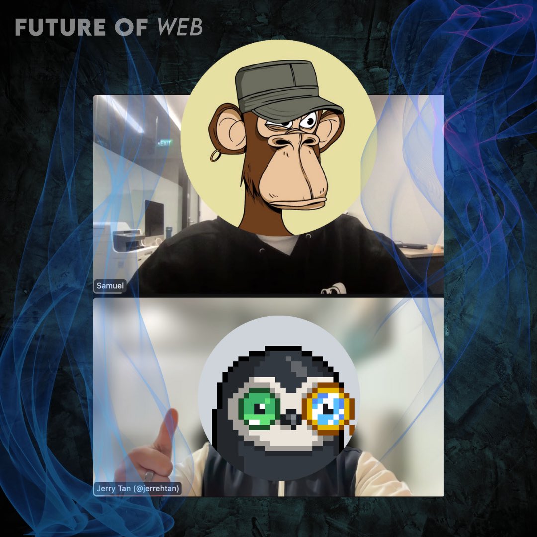 jerrehtan's tweet image. Thank you @brownworkglov3 ser for sharing with us your experience in both web 2 / web 3 marketing, your journey in the NFT space and what things aspiring web 3 marketers have to watch out for before being embarking on a project.

Cheers ser 🥃
Who’s next?

@FutureofWeb #FoW #BAYC