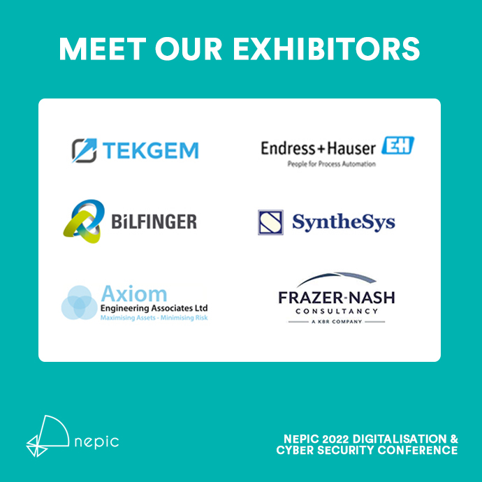 NEPIC_Ltd's tweet photo. Join us on 6th December at our Digitalisation &amp; Cyber Security Conference!

Our confirmed exhibitors so far...
@tekgem 
@BilfingerUK 
@Endress_UK 
@SyntheSysNews 
@AxiomEng 
@frazer_nash 

Exhibition spaces &amp; delegate tickets still available 

https://t.co/hBxvDpMBh4 https://t.co/PHDhUigT3d