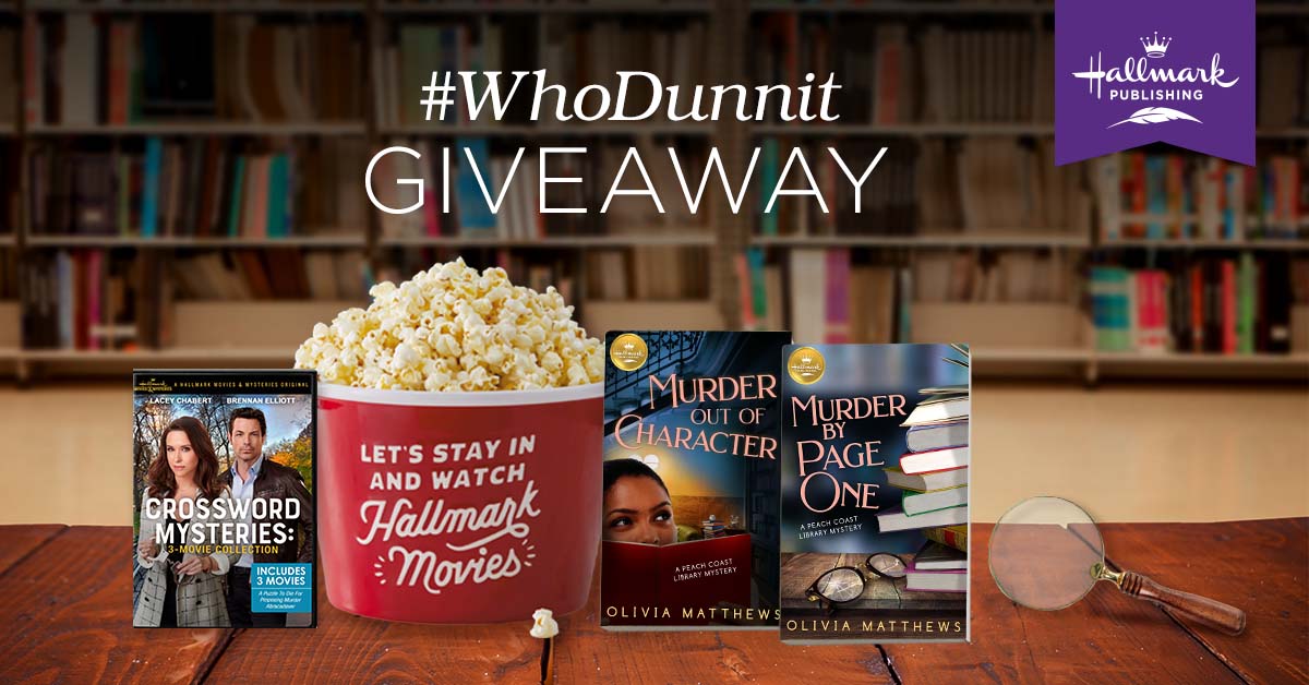 HallmarkPublish's tweet photo. It's the last day to enter the #WhoDunnit Giveaway! Enter for your chance to win signed #MURDERBYPAGEONE & #MURDEROUTOFCHARACTER by @booksbypatricia, a #CrosswordMysteries DVD movie collection PLUS a @hallmarkchannel popcorn bucket!
https://t.co/WCal93RZW4 https://t.co/j1CywArWQL