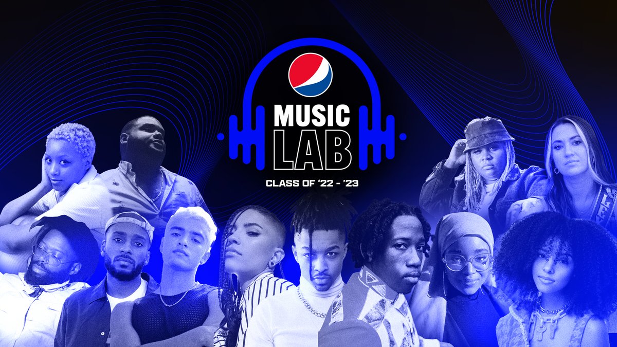 pepsi's tweet photo. Introducing the new Pepsi Music Lab, an annual academy committed to shining a spotlight on the next generation of superstars by removing industry barriers. Check out the talented #PepsiMusicLab Class of 2022-2023 🔥 https://t.co/Qg0DZGxgKr