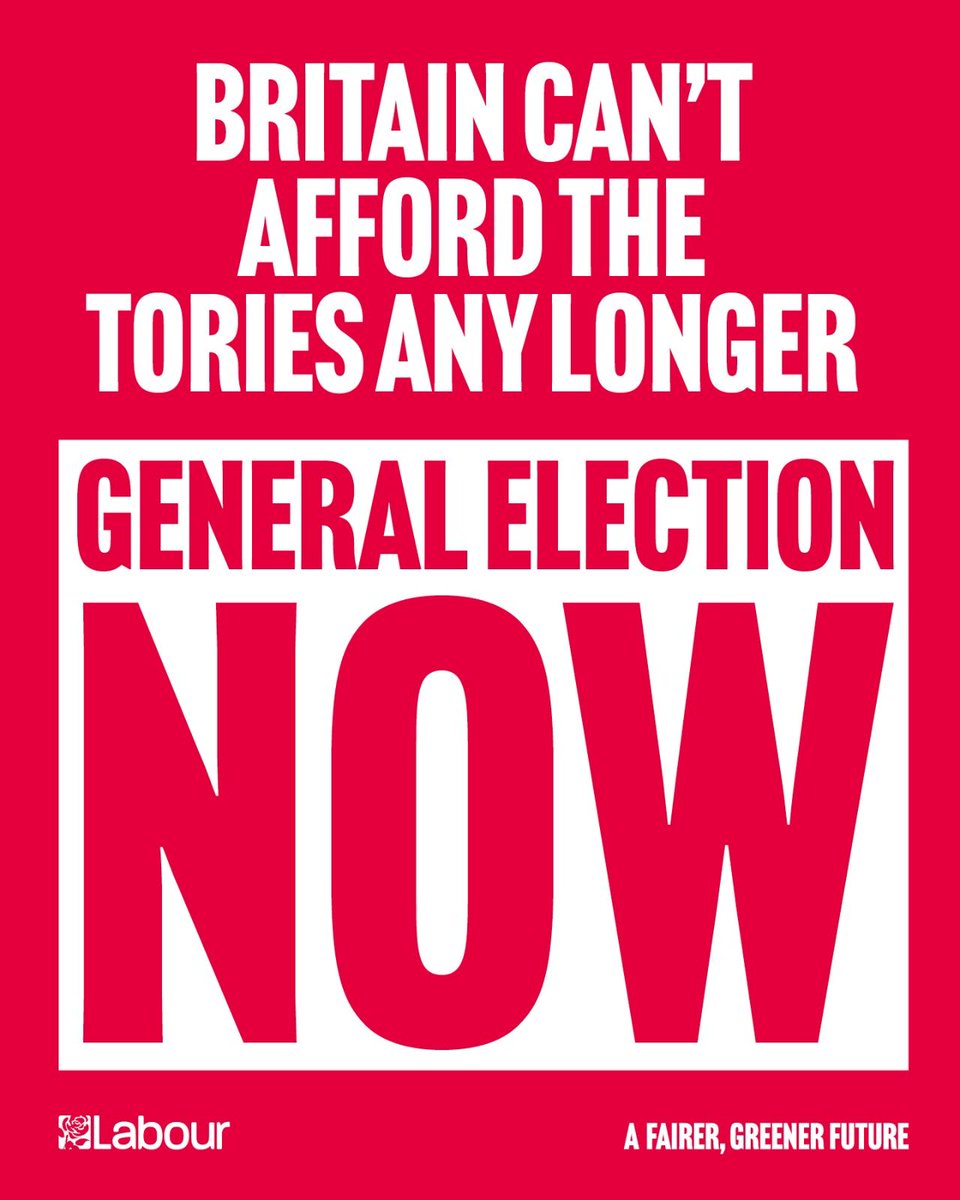 We have watched the Conservative government crumble before our eyes. It’s time for serious leadership with @UKLabour, a plan for the future and support through the cost of living crisis. There must be a general election now. #GeneralElectionNow