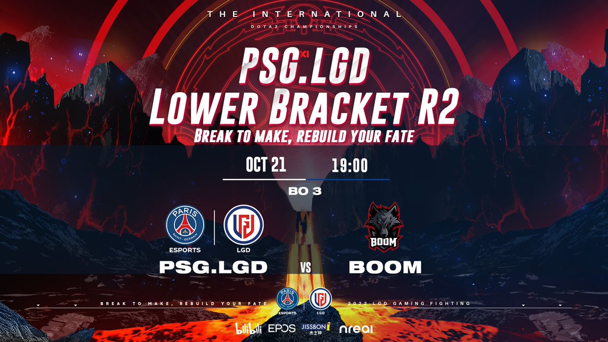 #DOTA2 #PSGLGD #TI11 ⏰Lower Bracket R2 Oct 21th 7PM PSG.LGD vs BOOM （UTC+8）