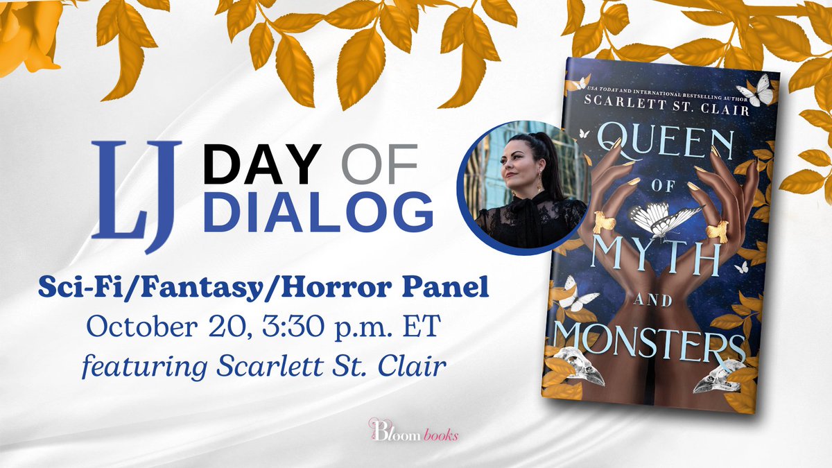 TODAY'S THE DAY! Make sure to check out Scarlett St. Clair on the Sci-Fi/Fantasy/Horror panel at 3:30pm ET and visit the Sourcebooks booth to enter an ARC giveaway! ow.ly/6Koq50Lc6Zv