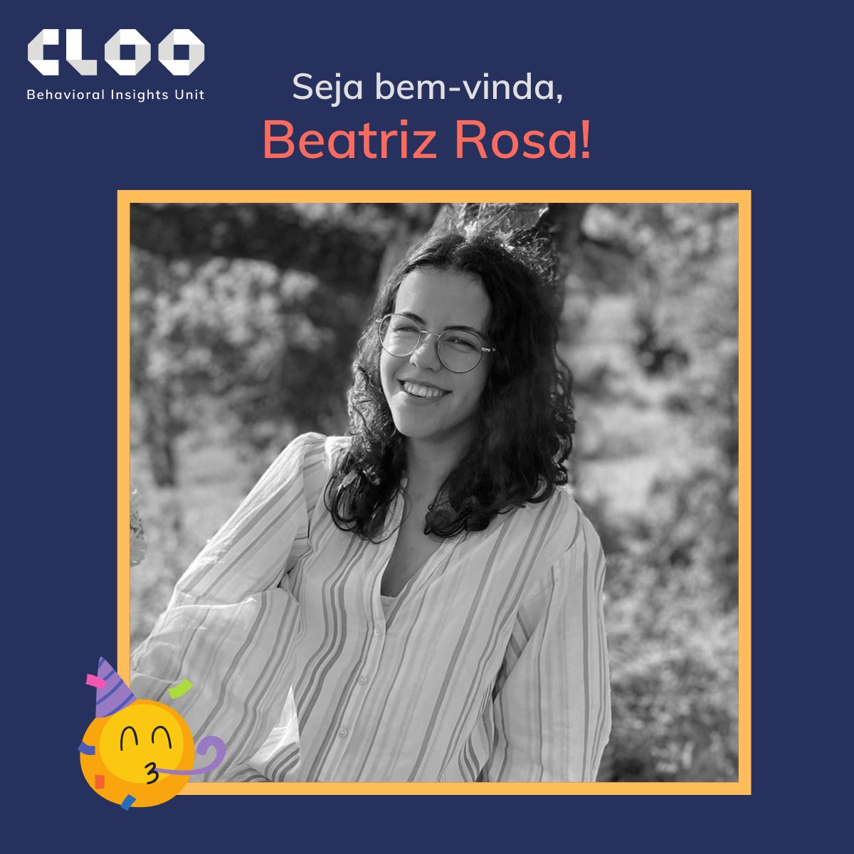 Estamos muito contentes por receber a Beatriz Rosa em nosso time como Junior Behavioral Advisor (protocolo de estágio CLOO - Universidade de Lisboa). Esperamos que ela goste deste novo desafio! 🥳🥳