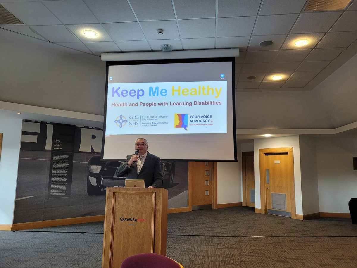 LdWales's tweet photo. Just heard what you should expect at an annual health check and how to ask for reasonable adjustments. Now @JoePowellAWPF from @AllWalesPF is talking about health inequalities and how we must challenge poor health care #KeepMeHealthy https://t.co/Ug0Qm2LHU2
