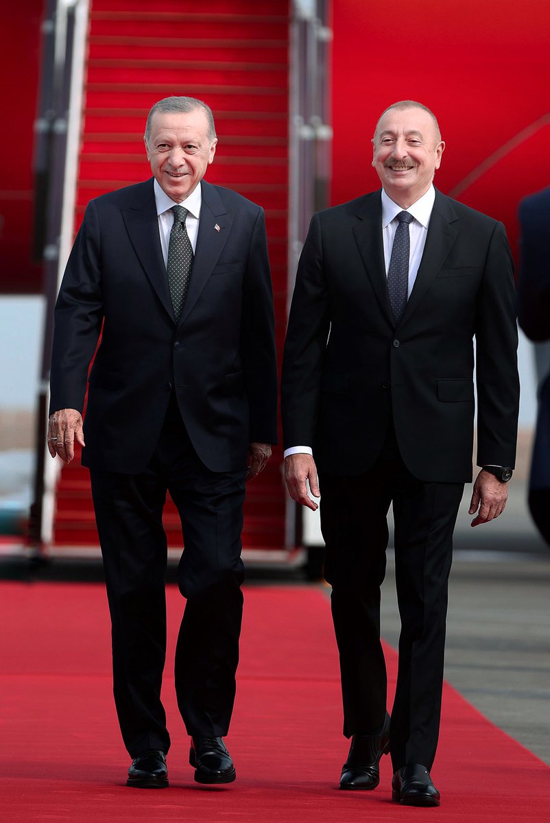 AkpartiAnkara's tweet photo. Genel Başkanımız ve Cumhurbaşkanımız Sn. @RTErdogan, Azerbaycan'da Zengilan Havalimanı'nın açılışına katıldı. 🇹🇷🇦🇿 https://t.co/O6gmr6bsS9
