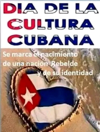 Muchas felicidades a todos los Cubanos en el día de la cultura Cubana #CDRCuba  #SomosDelBarrio