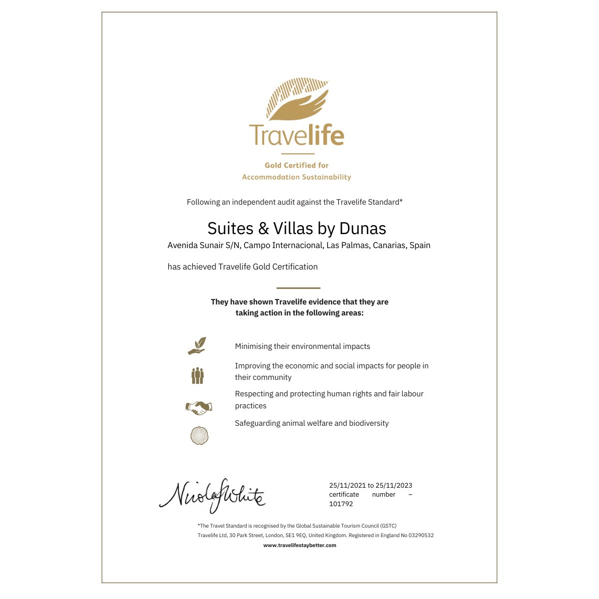 DunasHoteles's tweet photo. 🌟 Recibir de nuevo por parte de 𝗧𝗿𝗮𝘃𝗲𝗹𝗶𝗳𝗲 el 𝗖𝗲𝗿𝘁𝗶𝗳𝗶𝗰𝗮𝗱𝗼 𝗱𝗲 𝗢𝗿𝗼 por la sostenibilidad del alojamiento 𝗦𝗨𝗜𝗧𝗘𝗦 &amp; 𝗩𝗜𝗟𝗟𝗔𝗦 𝗯𝘆 𝗗𝗨𝗡𝗔𝗦 es todo un orgullo para todo nuestro equipo. https://t.co/djCa9cy6k1